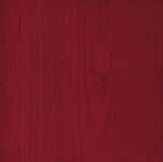 Red antique lacquered ash