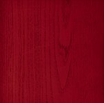 Red cherry waxed lacquered ash
